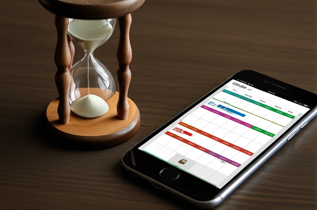 시간의 흐름을 보여주는 시계