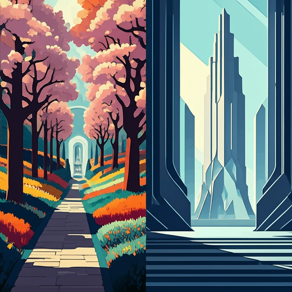 동서양 철학의 만남을 상징하는 이미지