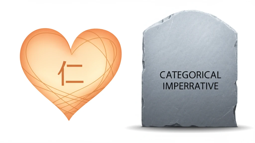 칸트의 철학적 개념을 표현한 추상적인 이미지