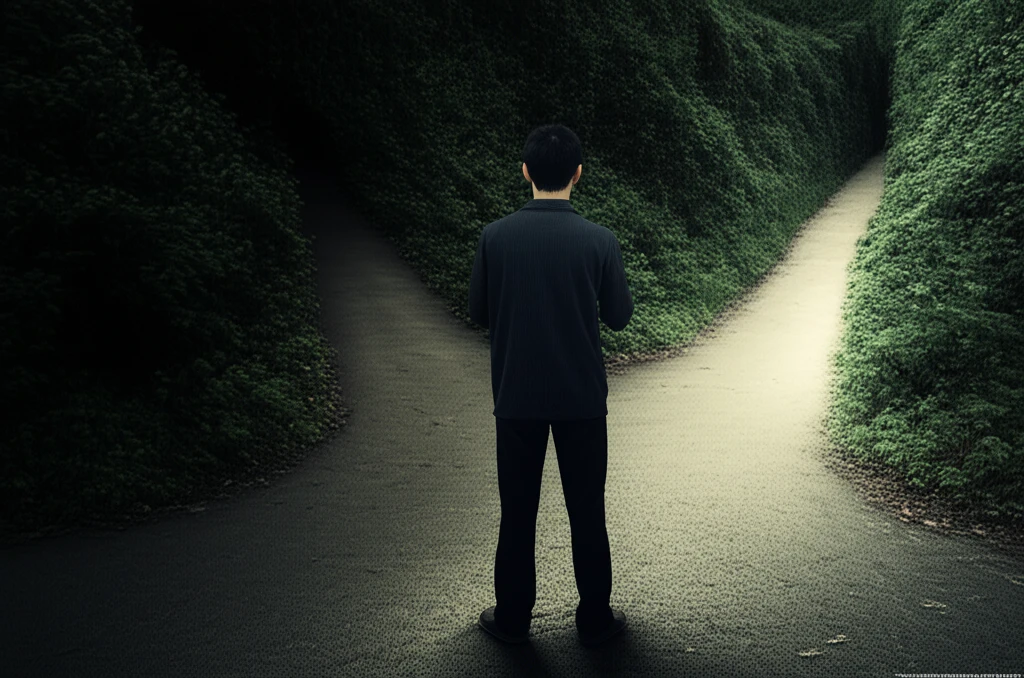 자유의지 고민하는 사람